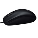 Mouse Logitech M100 USB diestro y zurdo Color Negro