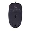 Mouse Logitech M100 USB diestro y zurdo Color Negro