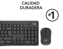 Combo Mouse y Teclado Logitech MK295 inalámbrico Silencioso español