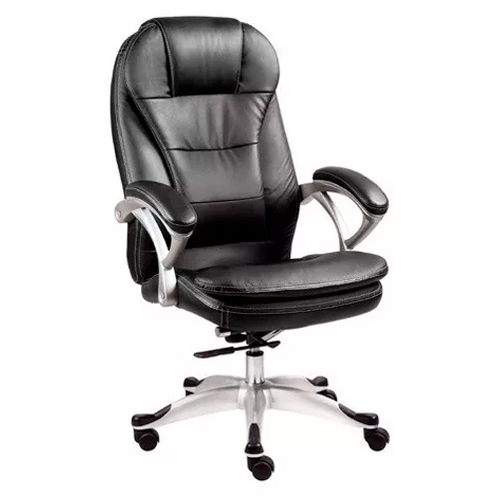 Silla Xtech Ejecutiva con Reposabrazos de Piel Sintética Negro