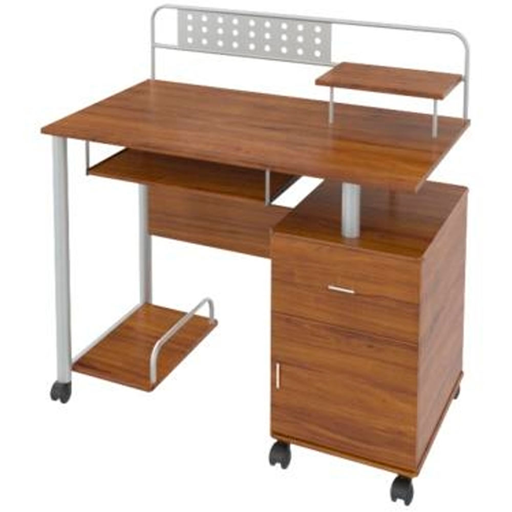 Escritorio Multinivel Con Gabinete De 2 Gavetas, Xtech