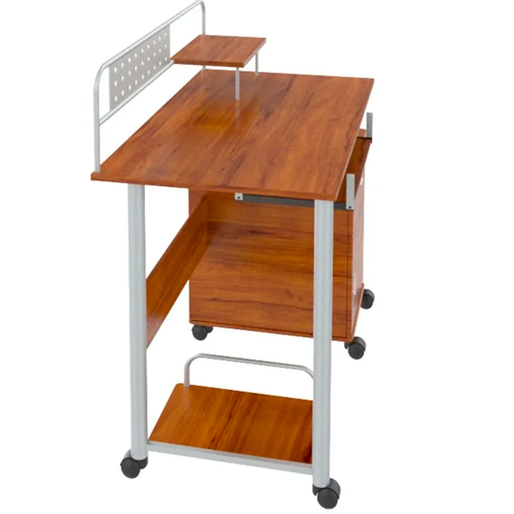 Escritorio Multinivel Con Gabinete De 2 Gavetas, Xtech