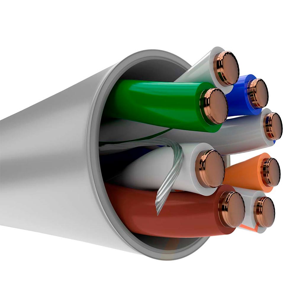 Cable UTP 4 pares Cat5e Nexxt Solutions Infrastructure Bulk cable UTP 305 m RJ-45 Cat5e 4P 25AWG CM Color gris