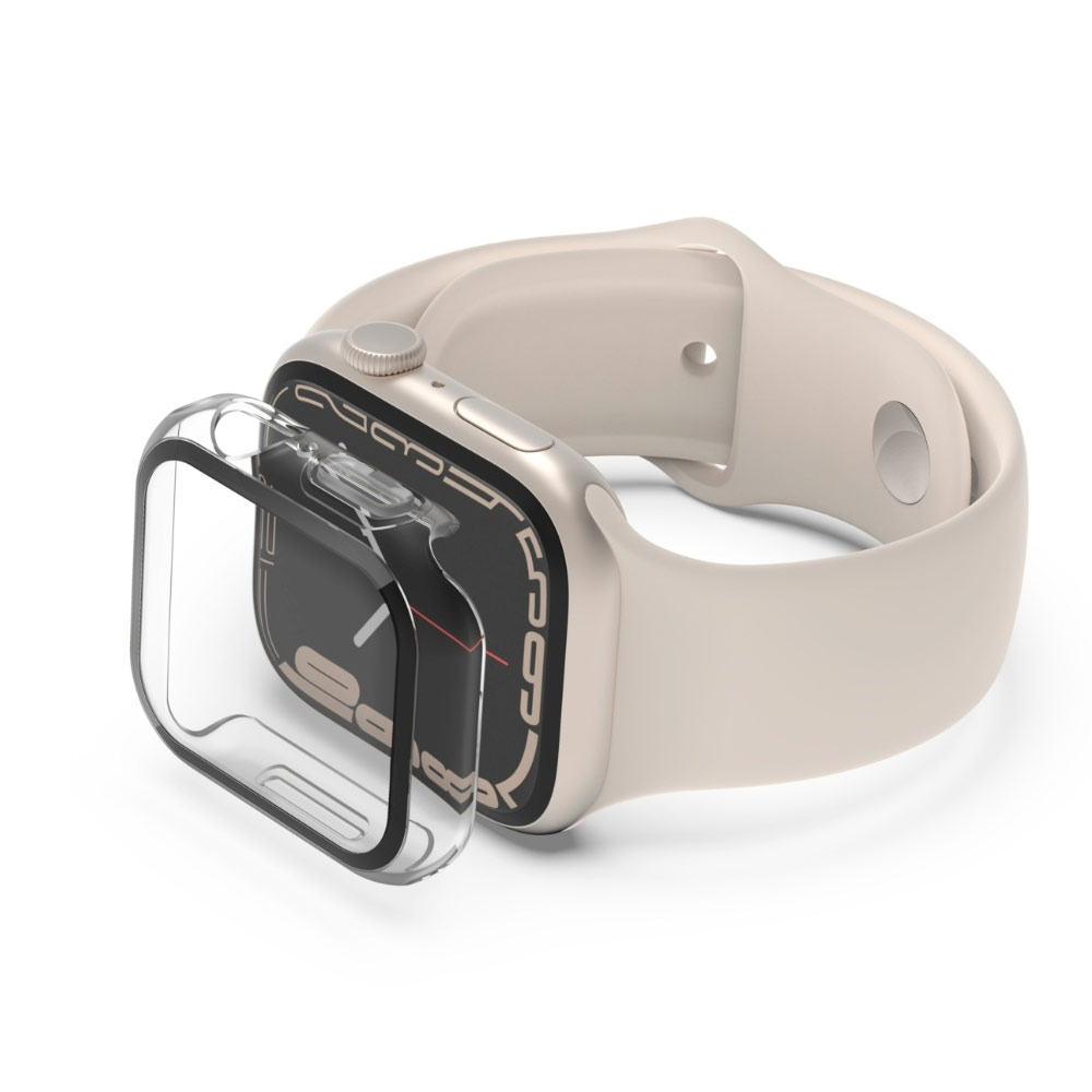 Protector de pantalla para Apple Watch Belkin curvada templada, 2 en 1 Color Blanco