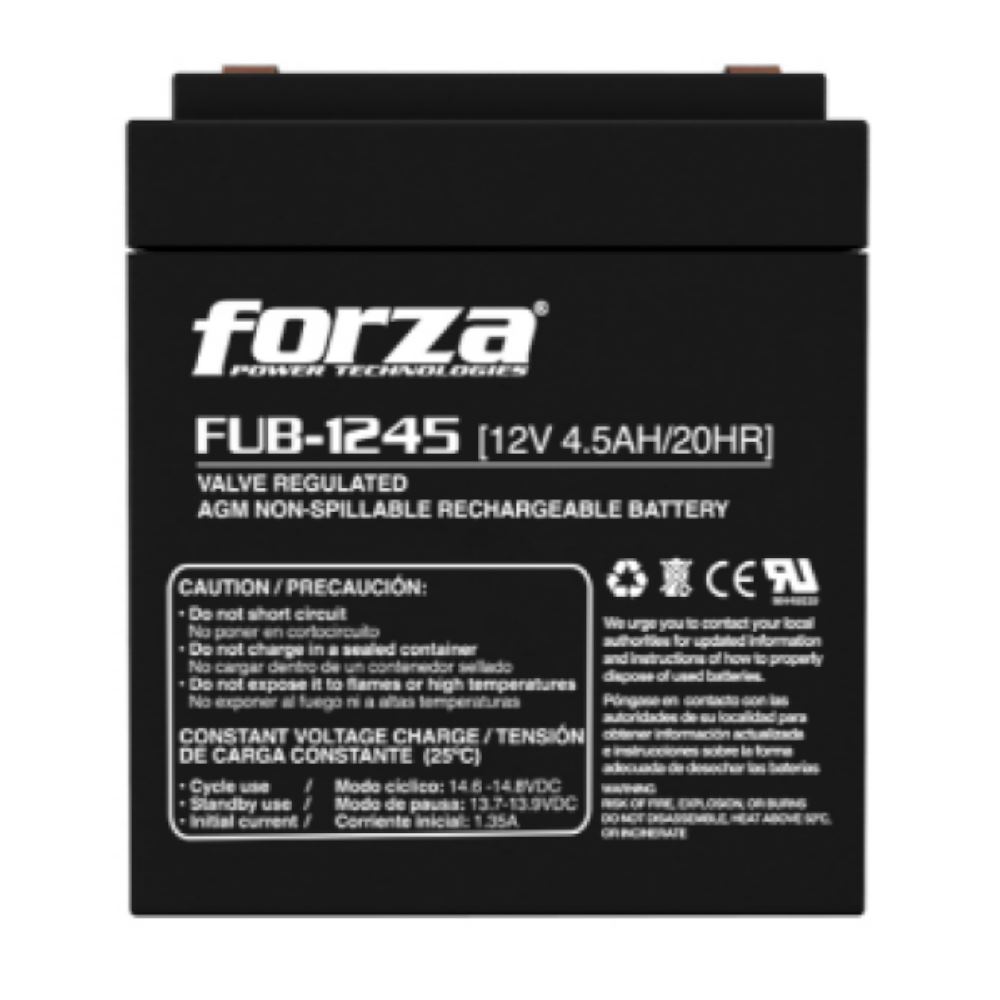 Batería Forza FUB-1245, 12 V, 4.5 Ah
