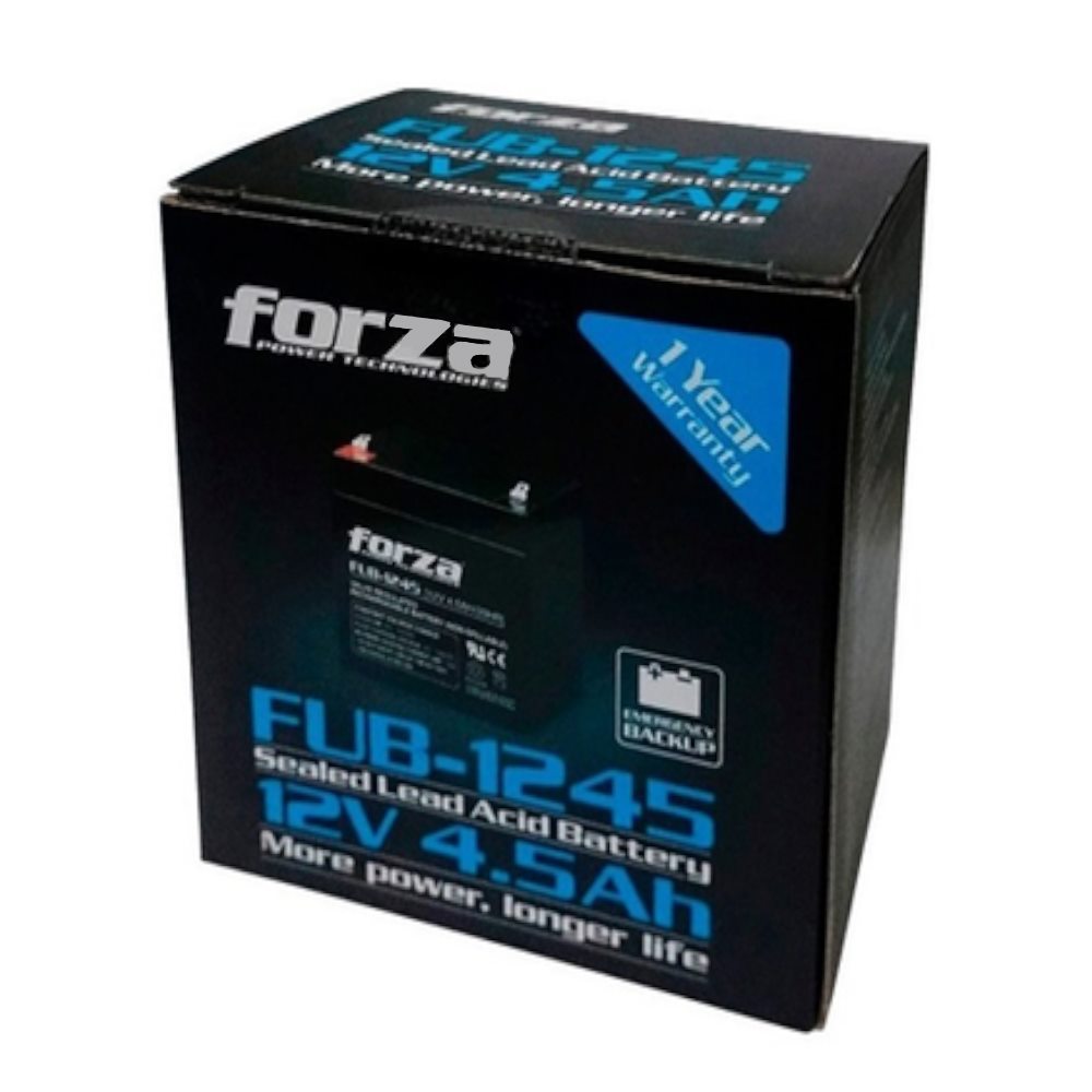 Batería Forza FUB-1245, 12 V, 4.5 Ah