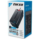 Regulador de voltaje automático Forza - AC 110 V - 8 Tomas de Corriente - 1200 VA - 600W NEMA 5-15 2-USB