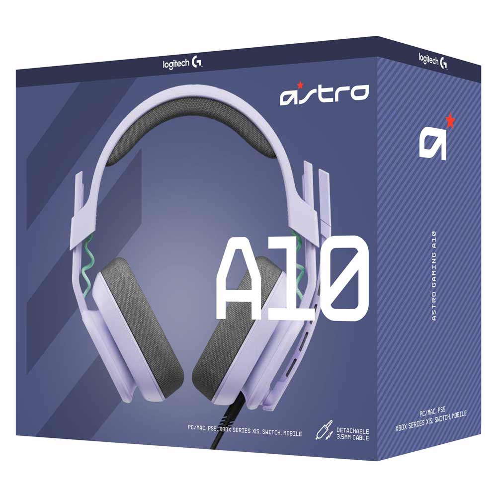 Auricualres Logitech ASTRO Gaming - A10 - Headset - PC Lilac