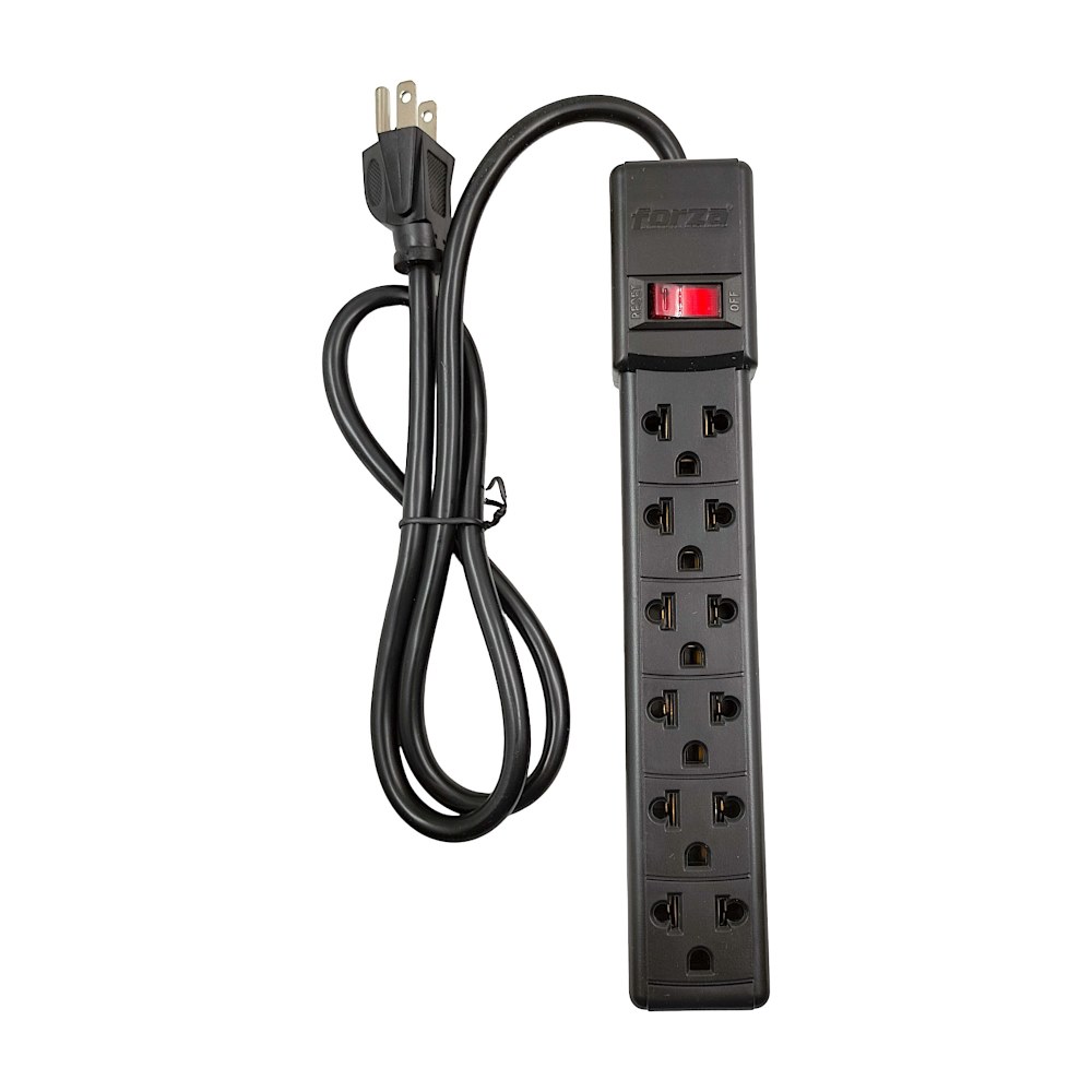 Regleta Forza - Power strip - 6 Tomas de Corriente - Univ NEMA 10ft Cable