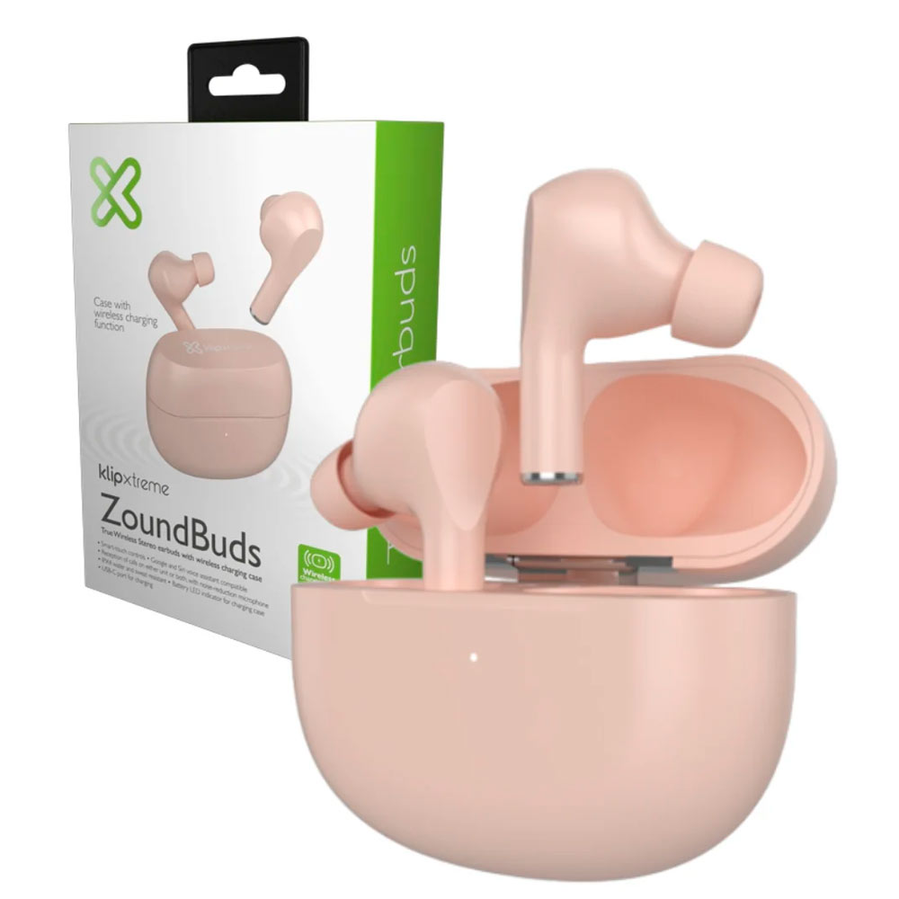 Audífonos Klip Xtreme Inalámbricos ZoneBuds TWS Rosa