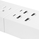 Regleta Inteligente Nexxt Conexión Wi-Fi - 4 toma corriente, 4 puertos USB de carga