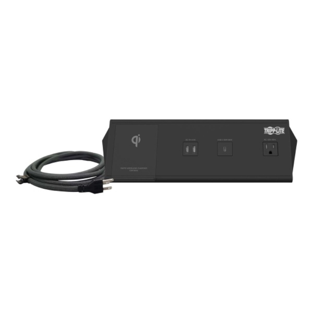 Regleta Tripp Lite Safe-IT 2x USB-C 60W, 4x USB-A, 2x 5-15R, 12 A CA 120 V conectores de salida: 6 Color negro