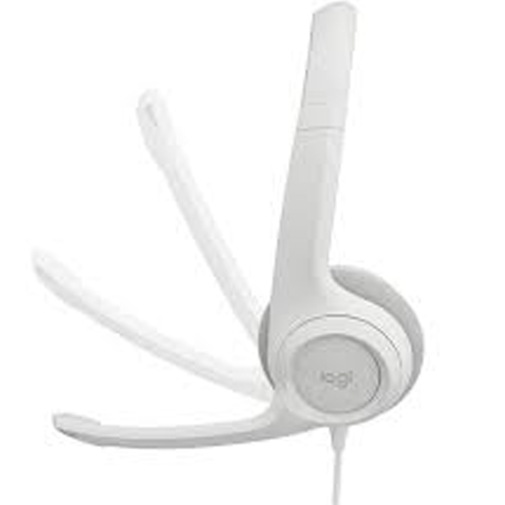Audífonos Logitech H390 con Micrófono Alámbrico USB Blanco