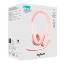 Audífonos Logitech H390 con Micrófono Alámbrico USB Rosa