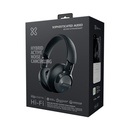 Audífonos Klip Xtreme Gris - KNH-750GR - Para Home audio - Wireless - ANC - 44Hr
