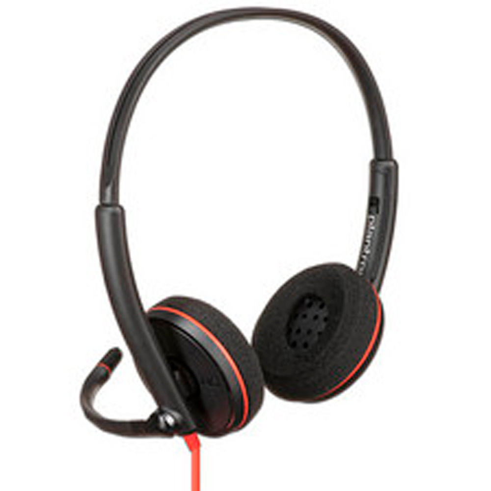 POLY - Headset - Wired - Blackwire 3220 Stereo USB-C He