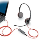 POLY - Headset - Wired - Blackwire 3220 Stereo USB-C He