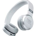 JBL LIVE 460NC - Auriculares con diadema con micro - en oreja - Bluetooth - inalámbrico, cableado - cancelación de sonido activo - conector de 3,5 mm - blanco