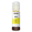 Tinta Epson Amarilla (T504) de 70 ml. para impresoras L4150 L4160 L4260 L6161 L6171 L6191 L6270 L6271 L14150