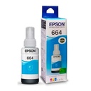 Tinta Epson Cyan (T664 ) de 70ml L110 / L120/L121/ L200 / L210 / L220 / L300/L310 /L350 / L355 / L365 / L375 / L380 / L395 / L396 / L455 / L475 / L495 / L555 / L565 / L575 / L1300
