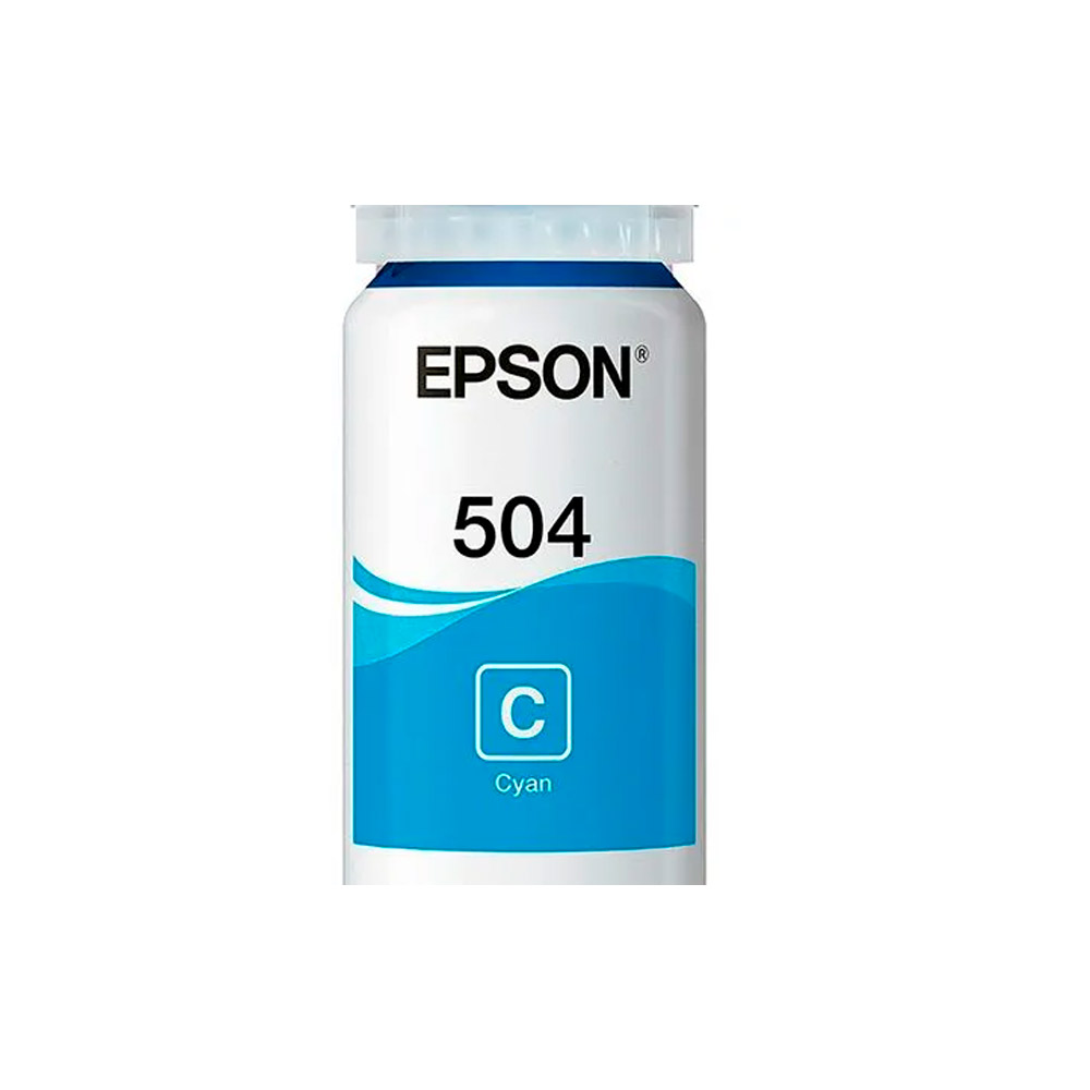 Tinta Epson Cyan (T504) de 70ml L4150 L4160 L4260 L6161 L6171 L6191 L6270 L6271 L14150