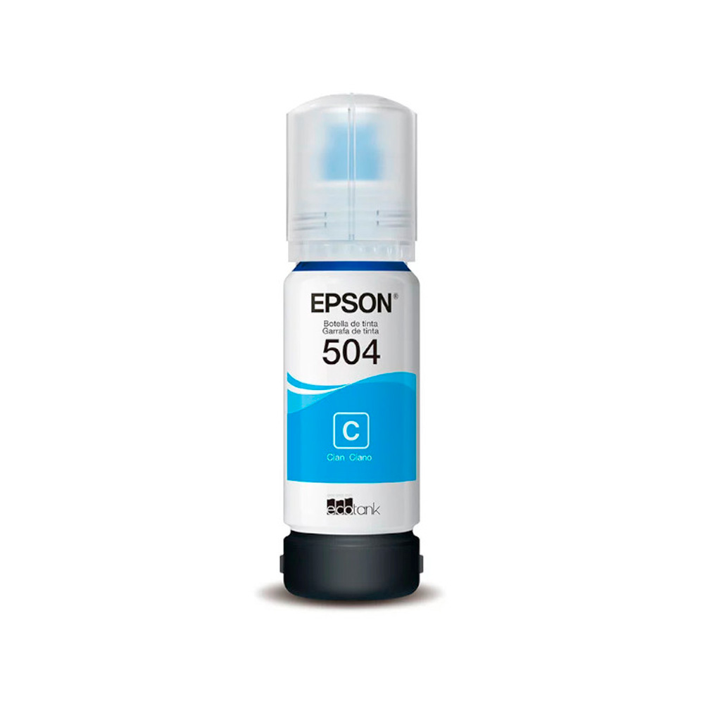 Tinta Epson Cyan (T504) de 70ml L4150 L4160 L4260 L6161 L6171 L6191 L6270 L6271 L14150