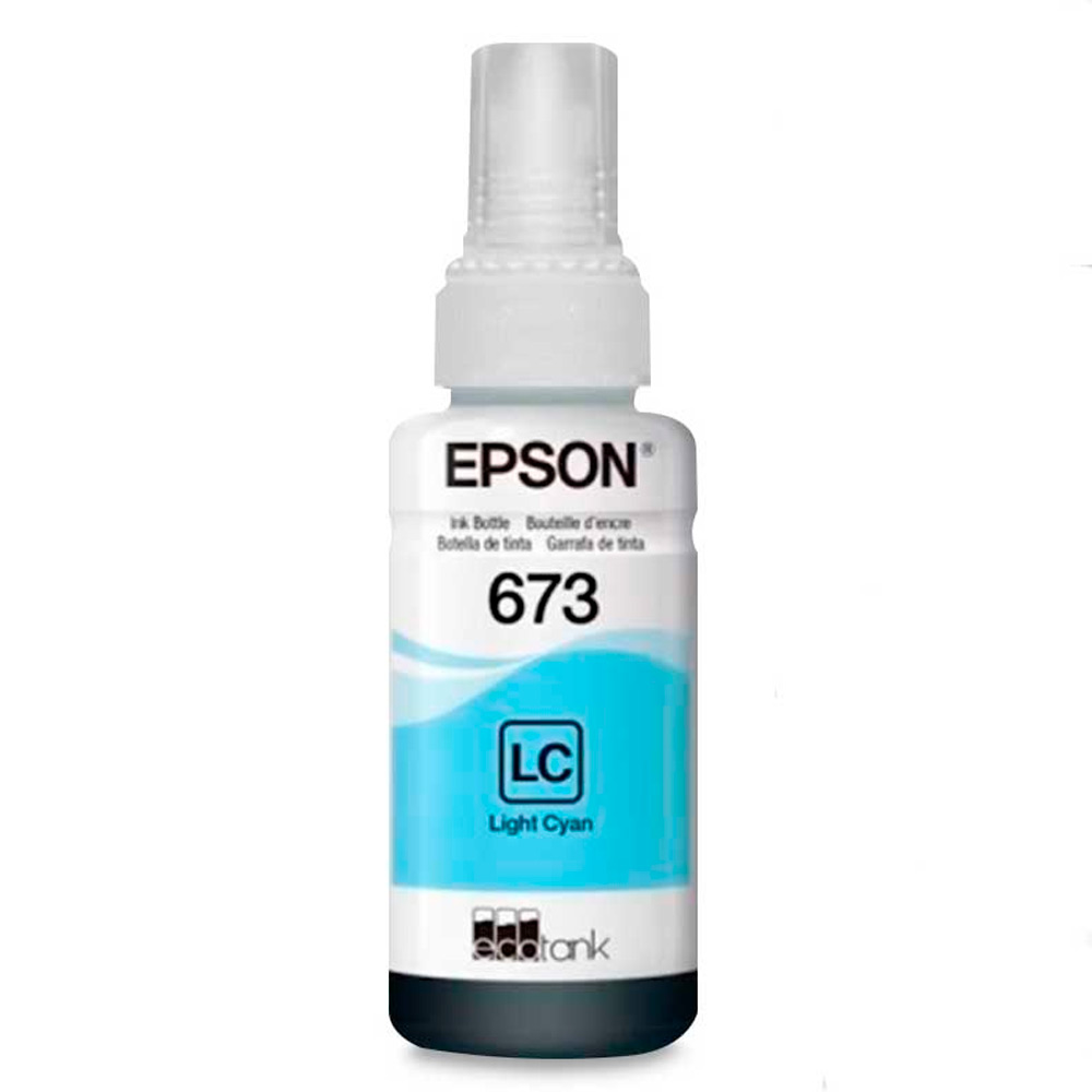 Tinta Epson Cyan Light (T673) de 70ml. L800 L805 L810 L850 L1800
