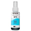 Tinta Epson Cyan Light (T673) de 70ml. L800 L805 L810 L850 L1800