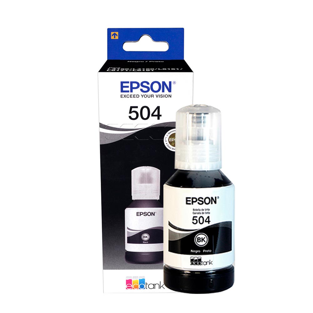 Tinta Epson Negra (504) de 127ml L4150 L4160 L4260 L6161 L6171 L6191 L6270 L6271 L14150