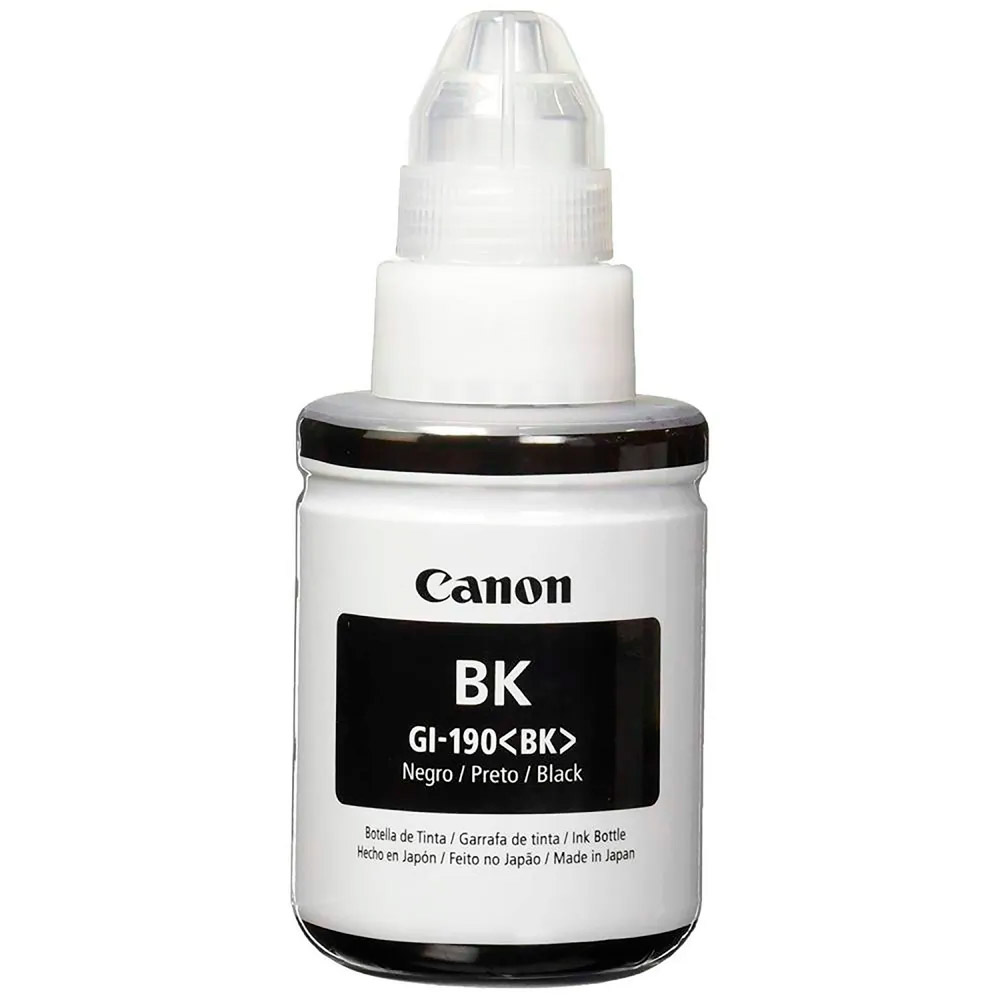 Tinta Canon negro (GI-190BK) de 135 ml para G1100 G2100 G3100 G3102 G4100 G4102