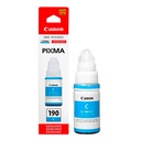 Tinta Canon cyan (GI-190C) de 70 ml para Pixma G1100, G2100, G3100, G4100