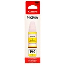 Tinta Canon amarillo (GI-190Y) de 70 ml para PIXMA G1100, G2100, G3100, G4100