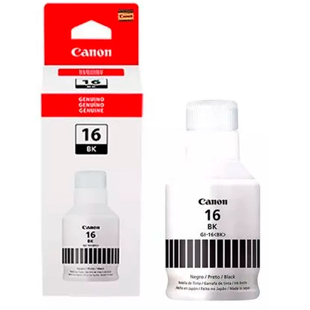 Tinta Canon Negro (GI-16BK) de 170ml para GX3010 GX4010 GX5010 GX6010 GX7010