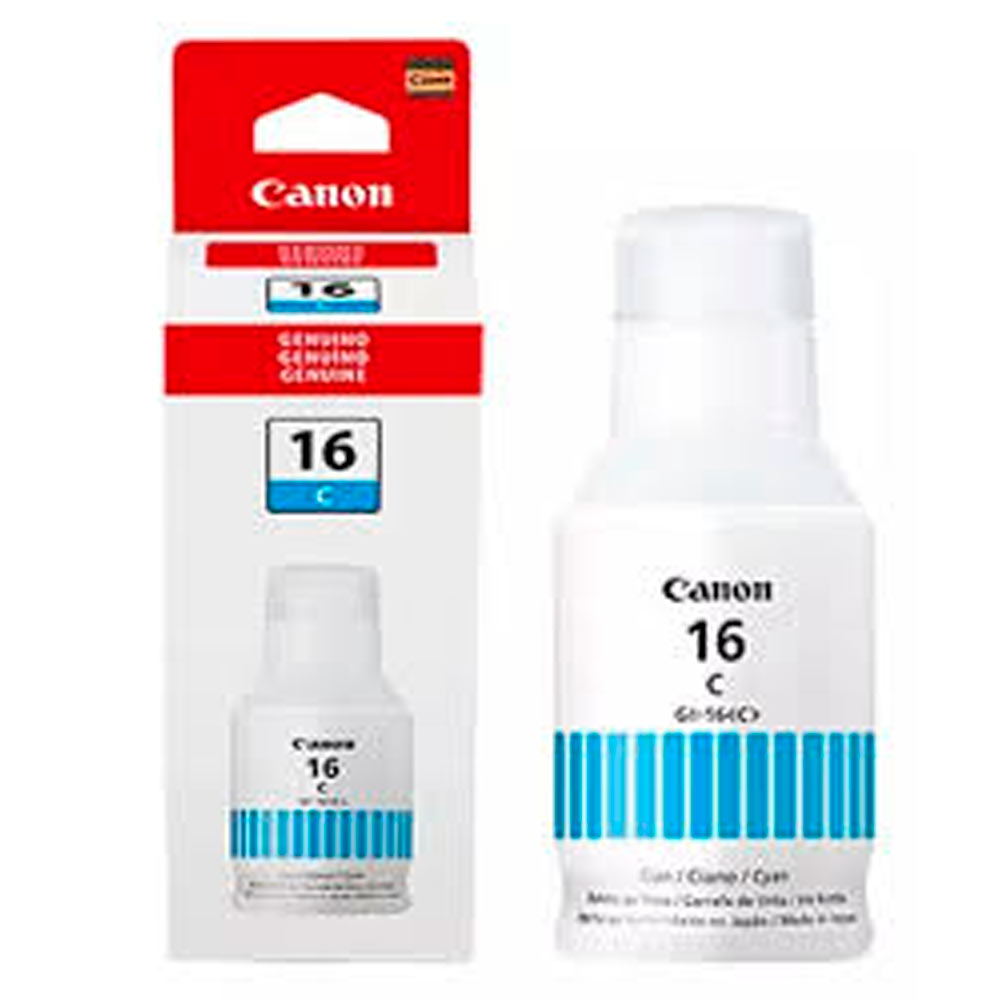 Tinta Canon Cyan (GI-16C) de 135ml para GX3010 GX4010 GX5010 GX6010 GX7010