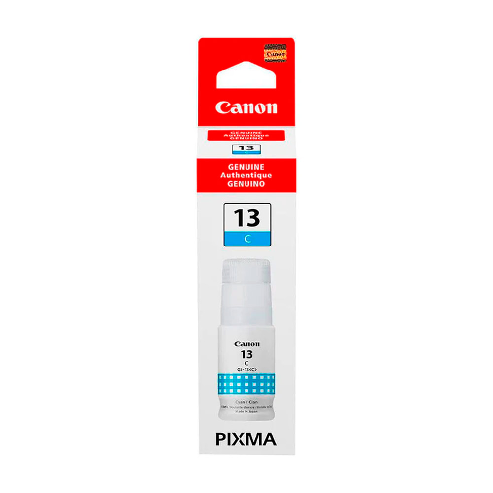 Tinta Canon Cián GI-13 de 70ml PIXMA G510, G610