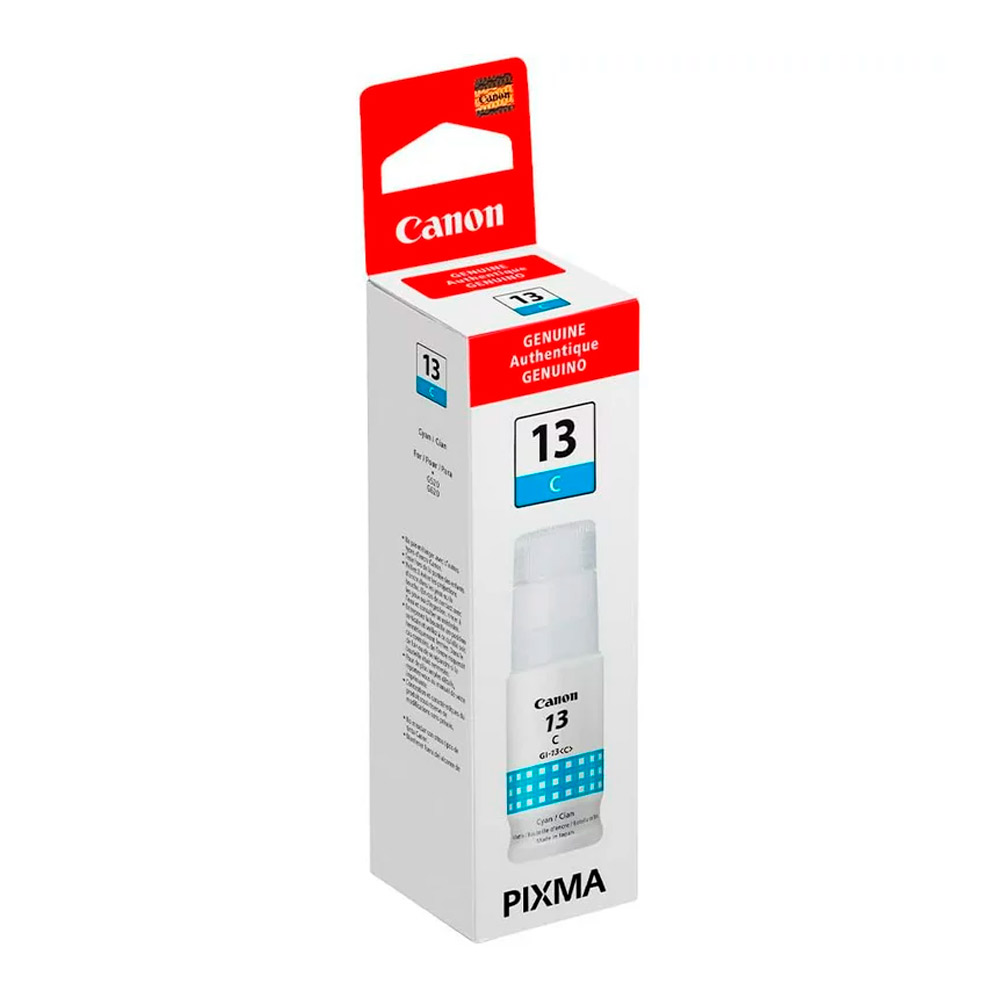 Tinta Canon Cián GI-13 de 70ml PIXMA G510, G610