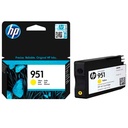 Tinta HP Amarillo (951)para Officejet Pro 251, 276, 8100, 8600, 8600 N911, 8610, 8615, 8616, 8620, 8625, 8630, 8640