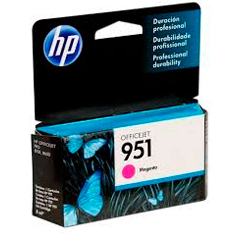 Tinta HP Magenta (951)para Officejet Pro 251, 276, 8100, 8600, 8600 N911, 8610, 8615, 8616, 8620, 8625, 8630, 8640