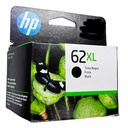 Tinta HP Negro (62XL) para Envy 55XX, 56XX, 76XX; Officejet 200, 250, 252, 57XX, 8040