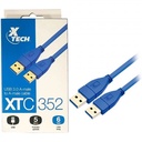 Cable Extensión  Xtech USB 6ft USB 3.0 Azul