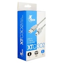 Cable Xtech USB a USB Tipo B 1.8 Mts Color Blanco