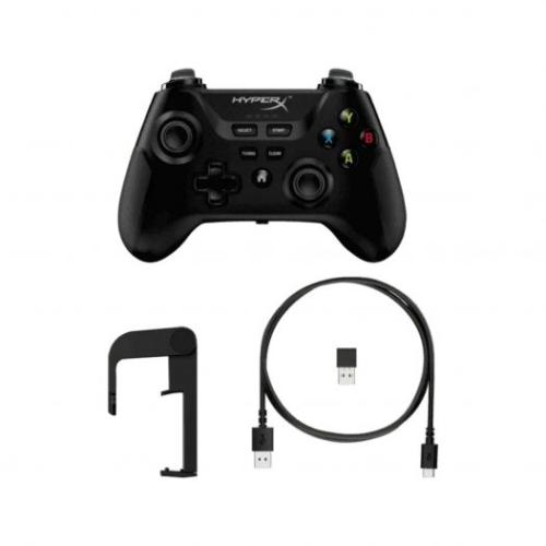Control HyperX Clutch inalámbrico de videojuegos Bluetooth para PC, Android Color negro