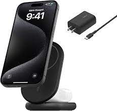Base de carga Belkin inalámbrica magnética convertible con Qi2 de 15 W