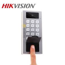 Control de acceso terminal Hikvision with fingerprint reader and camera - Video intercom system - Supports card and PIN