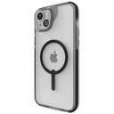 Funda Zagg Santa Cruz Snap Apple iPhone 14 Plus, 15 Plus- MagSafe - negro, transparente