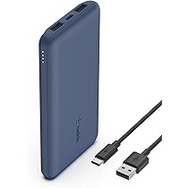 Cargador portátil Belkin - 15 vatios - Lithium 3 conectores de salida (USB, 24 pin USB-C) - 20000 mAh USB-A x2 USB-C BL