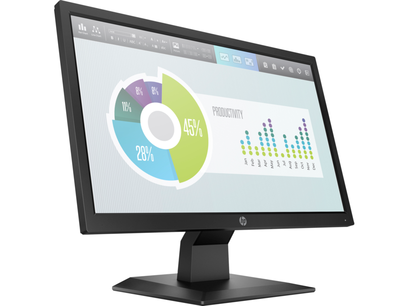 Monitor HP P204 de 19,5" LED HDMI y VGA HD1600 x 900 60Hz
