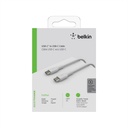 Belkin BoostCharge - Cable USB - 24 pin USB-C (M) a 24 pin USB-C (M) - 1 m - blanco
