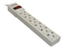 Forza PS Series PS-001W - Banda de potencia - AC 120-220 V - conectores de salida: 6 (NEMA 5-15, Euroconector) - blanco