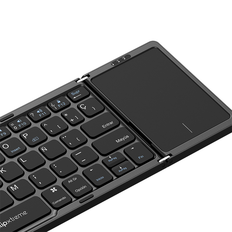 Klip Xtreme - Keyboard and Touchpad - Spanish - Wireless - Bluetooth 5.0 - Black - KCK-650S-BK